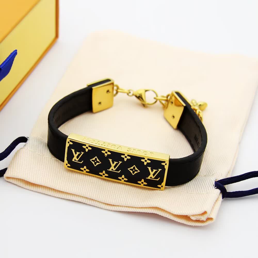 Louis Vuitton Monogram Leather Bracelet